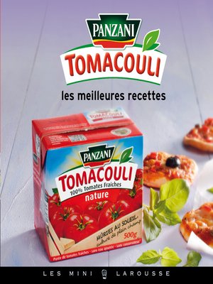cover image of Les meilleures recettes au tomacouli de Panzani